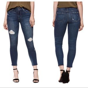 NWT Paige Verdugo Ankle Jean Cliff’s Edge Destructed 31 Mid Rise Transcend
